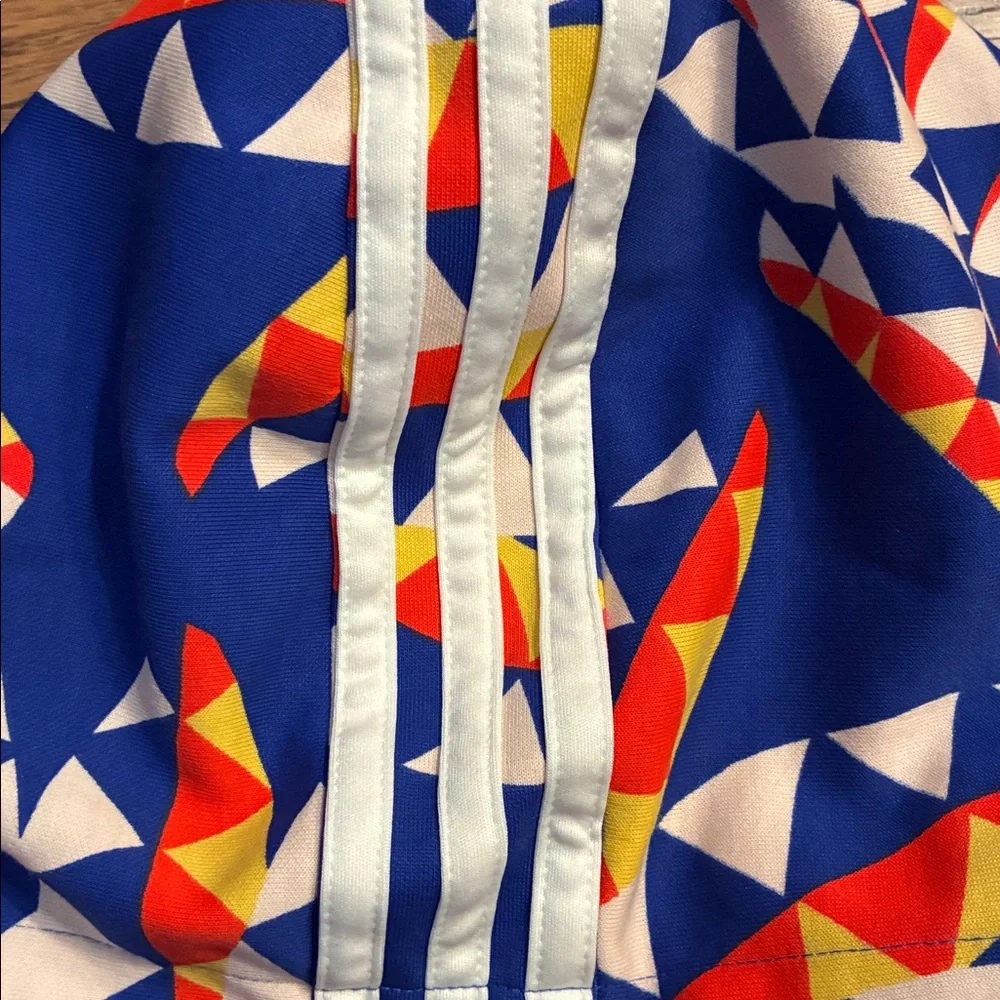 Adidas FARM Rio XL Blue Hoodie with Geometric Patterns - Picture 5 of 6